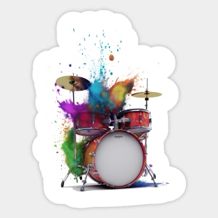 Drum Set Sticker